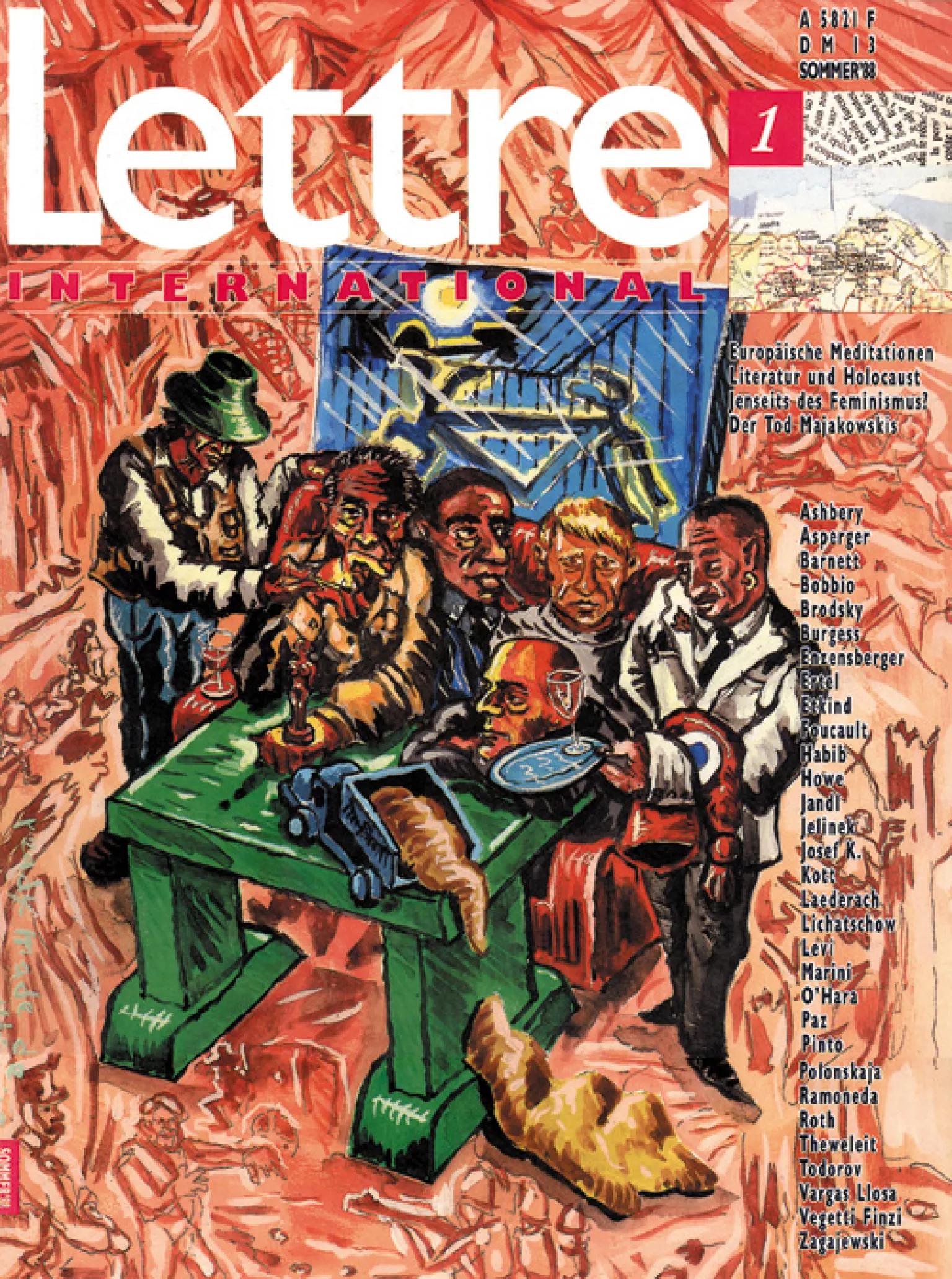 Cover Lettre International 1, Jörg Immendorff