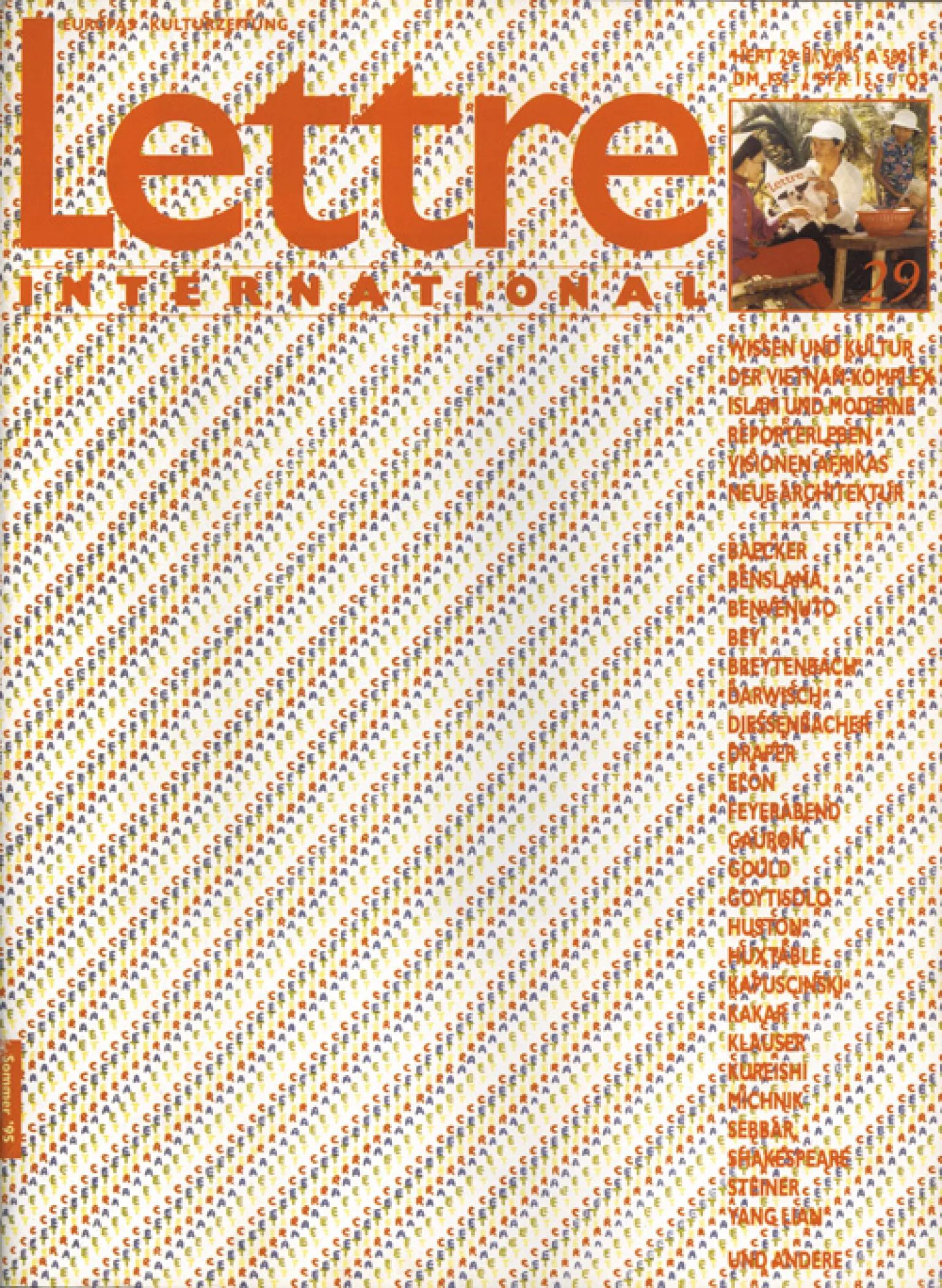 Cover Lettre International 29, Emmett Williams