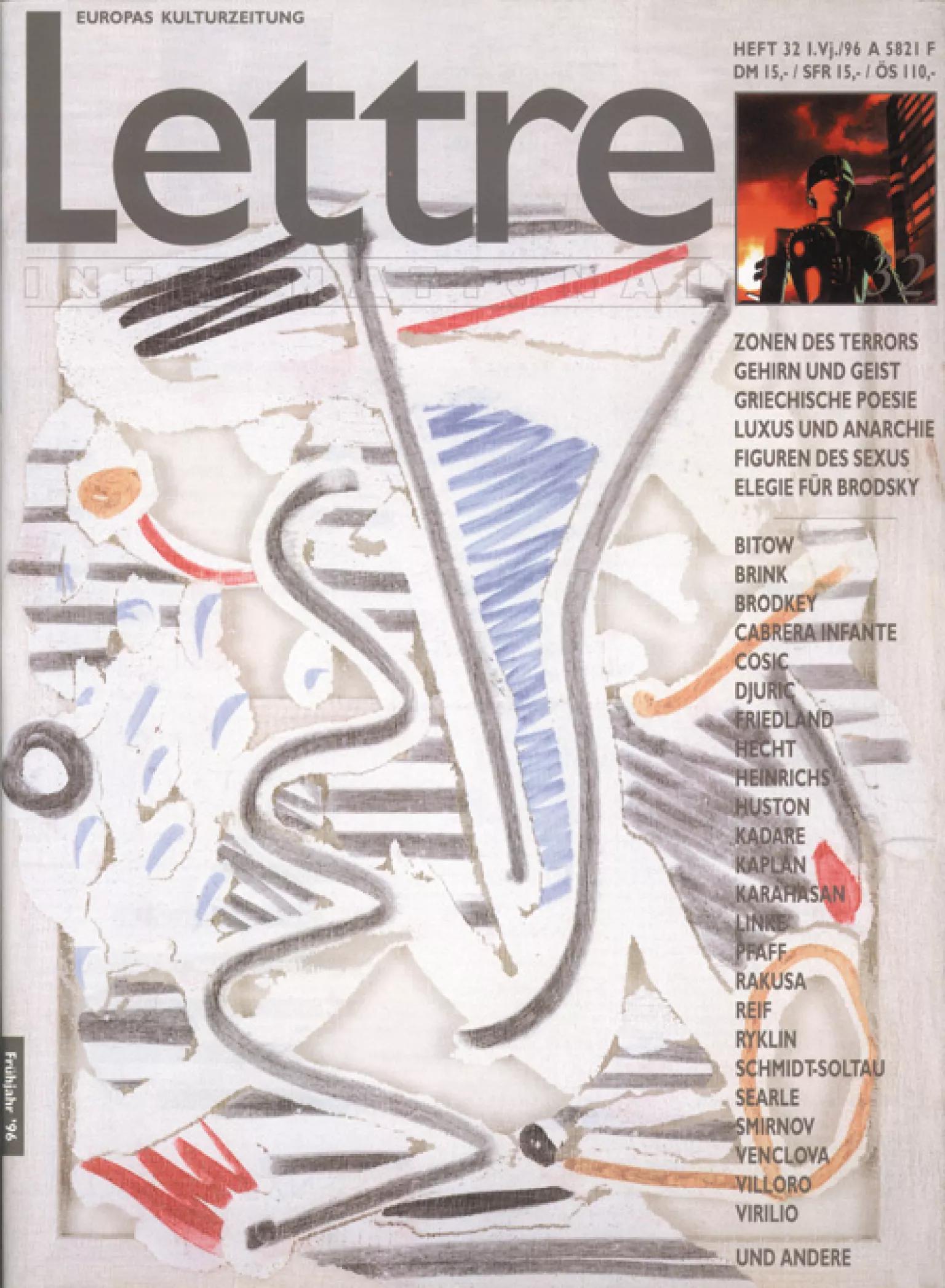 Cover Lettre International 32, Christian Bonnefoi