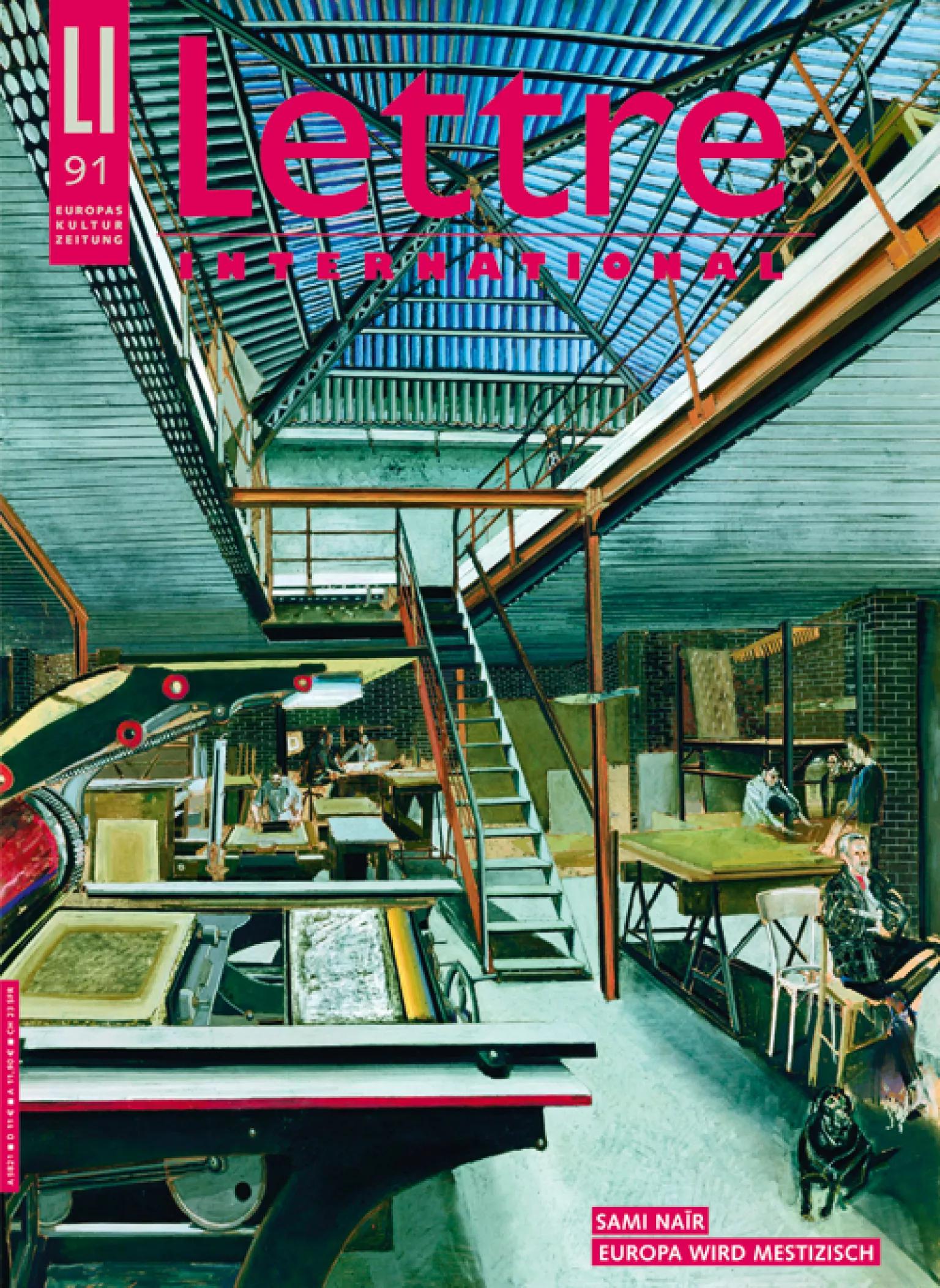 Cover Lettre International 91, Sam Szafran Cover Lettre International 91, Sam Szafran