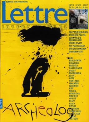 Cover Lettre International 22, Robert Wilson