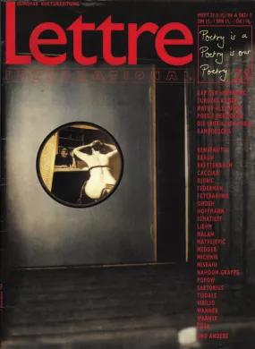 Cover Lettre International 25, Jakob Mattner