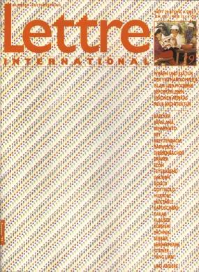 Cover Lettre International 29, Emmett Williams