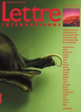 Cover Lettre International 61, Friedemann von Stockhausen