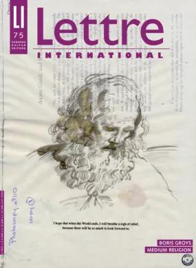 Cover Lettre International 75, David Godbold